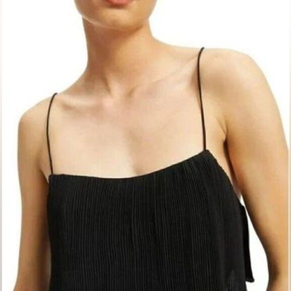 Good American NWT Plissé Crop Top in Black Size XXL - Picture 11 of 11